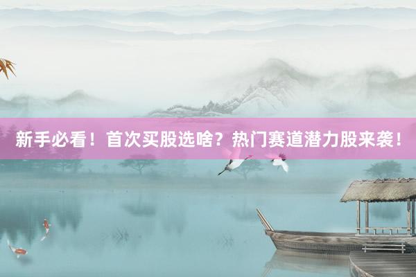 新手必看！首次买股选啥？热门赛道潜力股来袭！