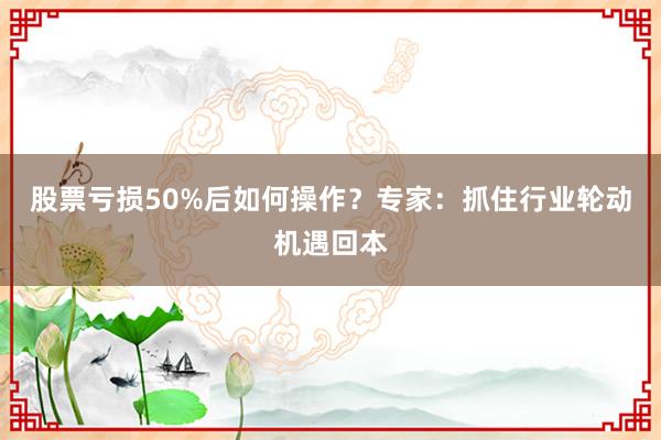 股票亏损50%后如何操作？专家：抓住行业轮动机遇回本